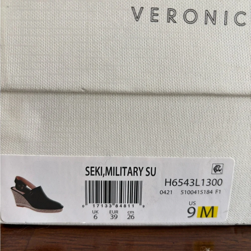 Veronica Beard Suede Espadrille Wedge in Military Green. Size 9M. Worn twice. - Picture 8 of 8